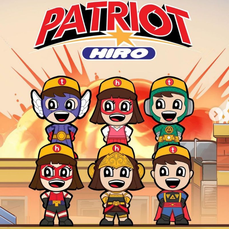 [ORI] Bumi Langit x Hokben Kidzu Bento Patriot Hiro (action figure mainan anak pahlawan) koleksi edu