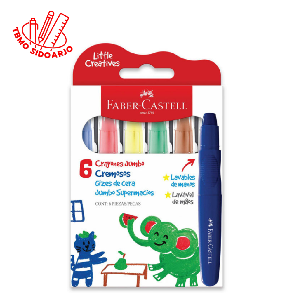 

TBMO Faber Castell Jumbo Creamy Crayon Set 6 37010223