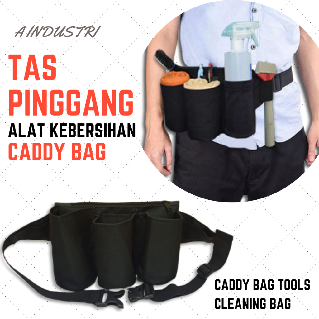 Tas Pinggang Cleaning Service / Caddy Bag Alat Kebersihan Cleaning Service / Tas Cleaning Service