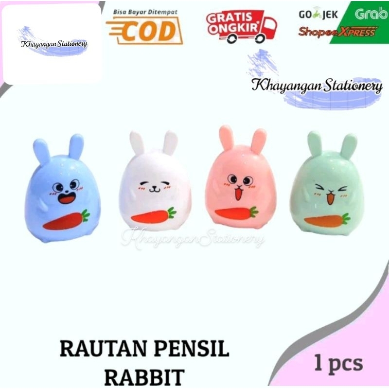 

Serutan Rautan Pensil Karakter Rabbit BQ-826 Animals 1 Pcs-KhayanganStationery