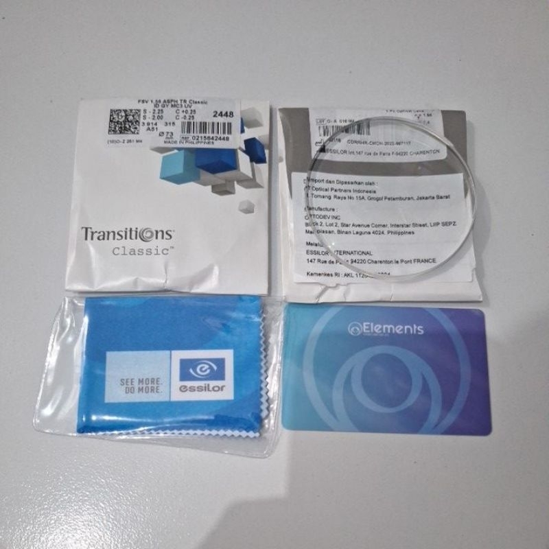 LENSA ESSILOR TRANSITION CLASSIC FSV 1.56 ORIGINAL | LENSA PHOTOCHROMIC TRANSITION CLASSIC ORIGINAL