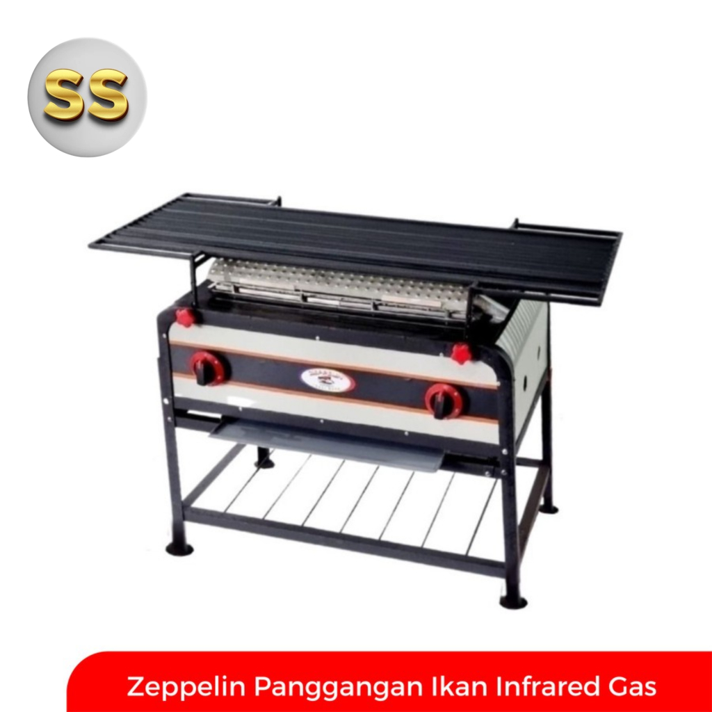 Zeppelin Panggangan Ikan Infrared Gas