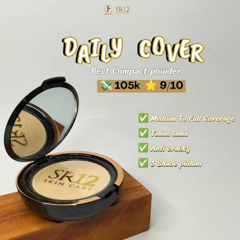 Daily Cover SR12 / Bedak Padat SR12/Bedak Padat Anti Luntur/ Bedak Padat Awet/ Bedak Padat Murah/ Be