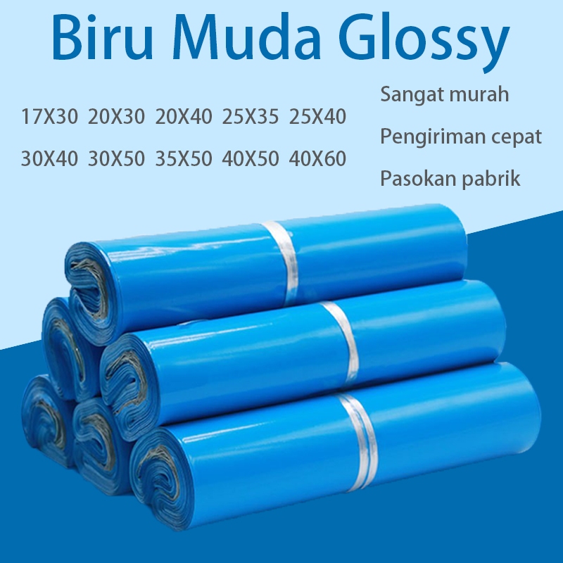 

Kemasan plastik isi poli mailer biru multi-ukuran