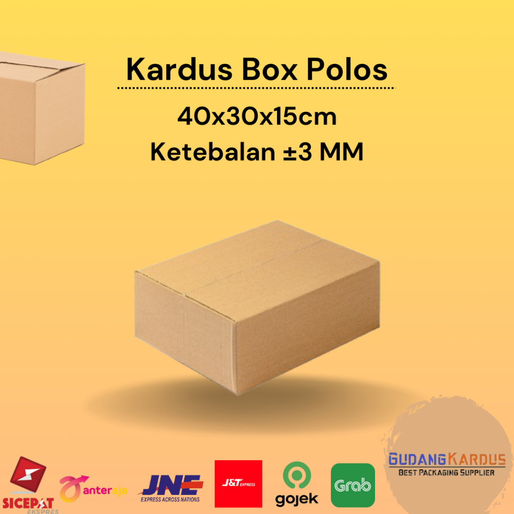 

Kardus Karton Box 40x30x15 CM Dus Packing Packaging Polos