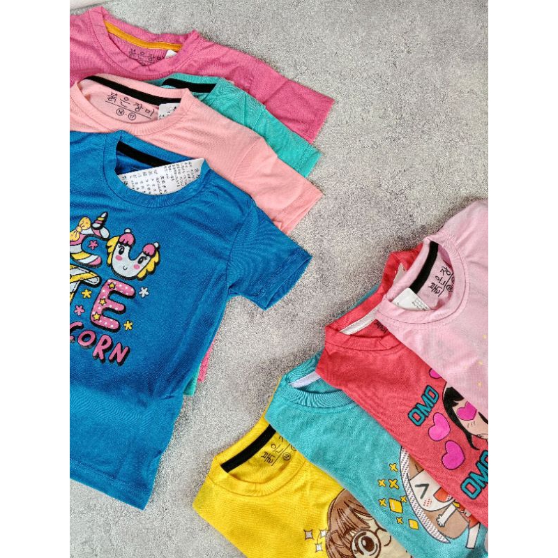 Kaos Anak Cewek Import 2-8 Tahun