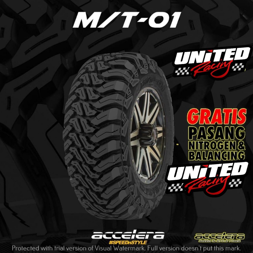 BAN ACCELERA M/T-01 RING 17 BAN MOBIL UKURAN 255 75 R17