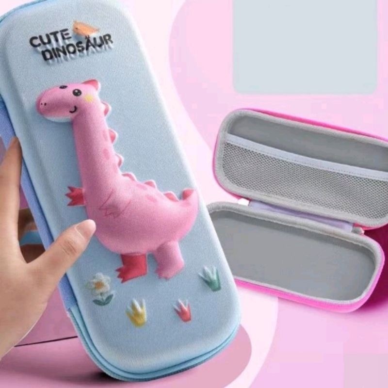 

Tempat Pensil / Pensil Case Dino Pink