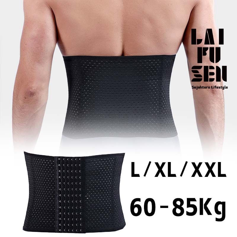 Koset Pria / Korset Perut Pria / Pakaian Perut Pelangsing Adjustable Corset Pelangsing Perut