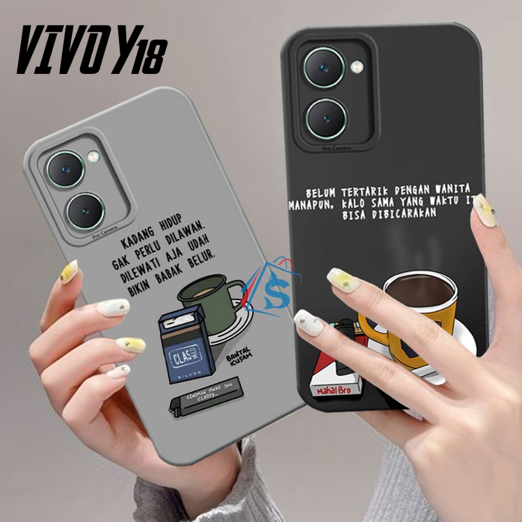 [SHARK CASE] Softcase VIVO Y18 4G 2024 TERBARU Motif Quotes - Casing Vivo Y18 - Case Vivo Y18 - Kesi