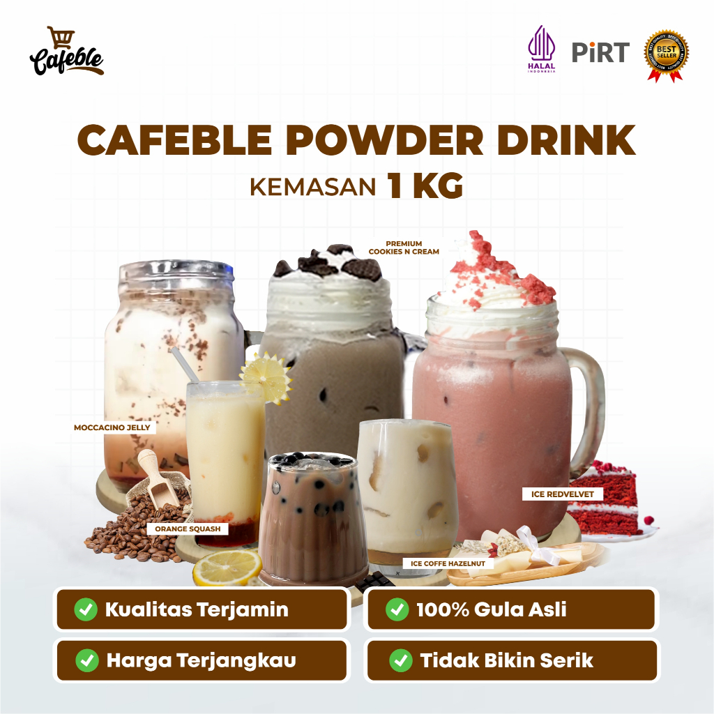 

Cafeble Bubuk Minuman Premium Kemasan 1 kg