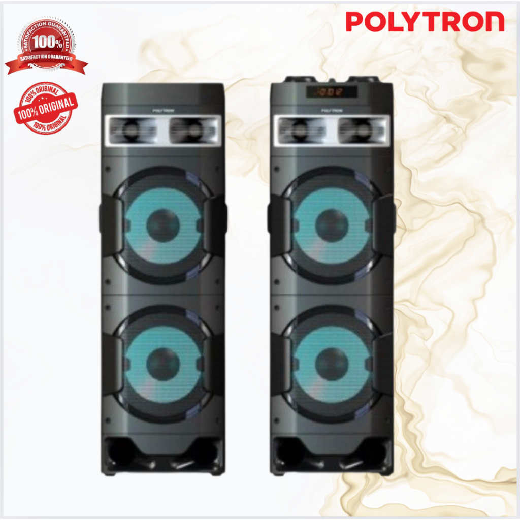 POLYTRON SPEAKER AKTIF PAS10D28 SPEAKER KARAOKE/PAS-10D28/PAS 10D28/PAS10D28/ORIGINAL/BERGARANSI