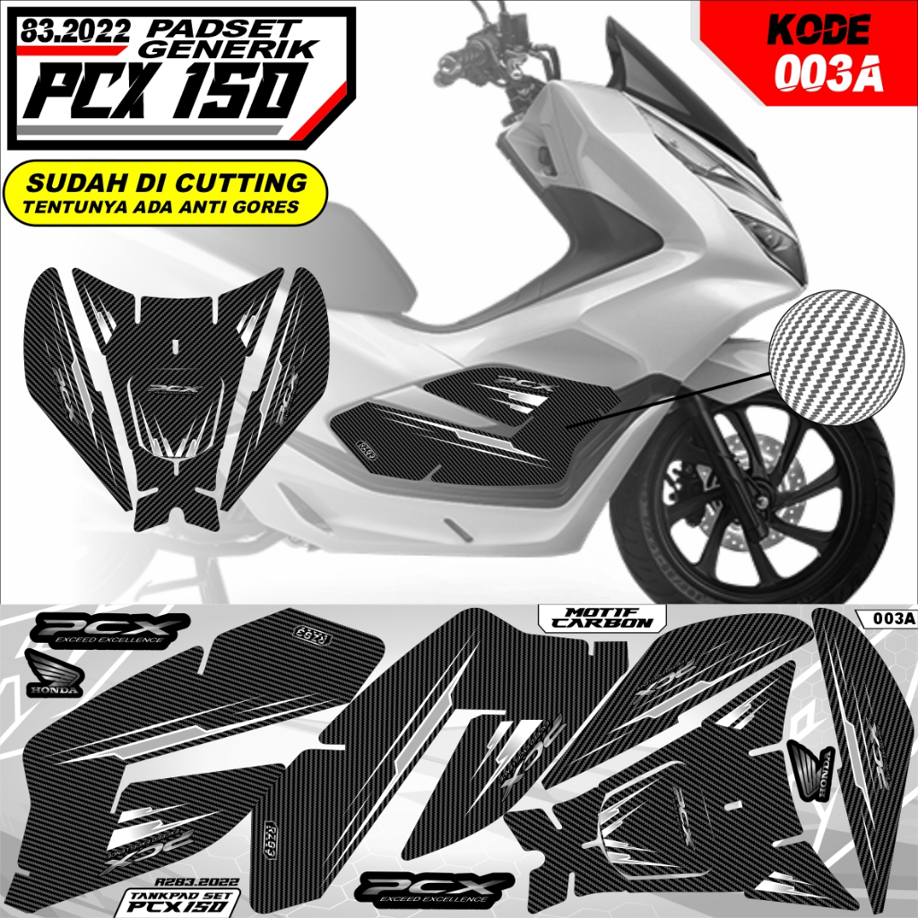 <COD> STIKER STRIPING SIDEPAD PCX 150 FULLSET ABS DAN NON ABS 2018-2020