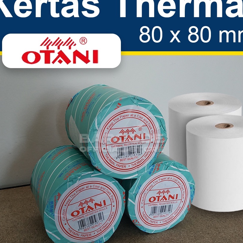 

Unggul Otani 8x8mm 8x8 mm 8 x 8 Kertas Struk Kasir Thermal