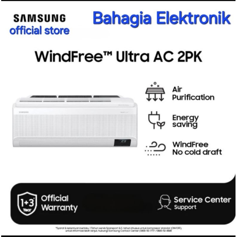 SAMSUNG AR18CYKAAWKNSE AC WINDFREE ULTRA / PM 1.0 FILTER / 2PK