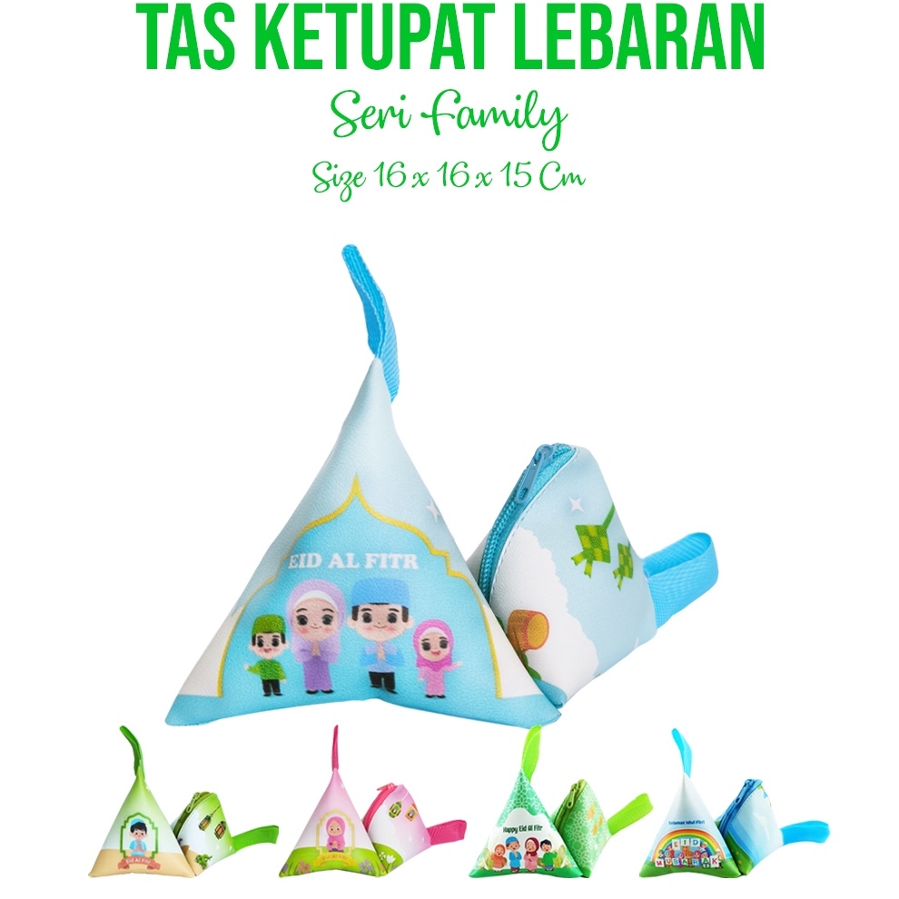 

NEW PROMO Souvenir Lebaran Tas Ketupat Amplop Angpao Fitrah THR Idul Fitri Segitiga Kupat
