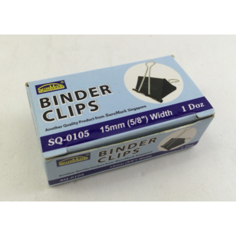 

Binder Clips Clip SureMark SQ-0105 5/8 15mm