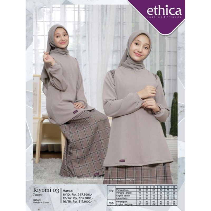 ONE SET ETHICA KIYOMI 03 TAUPE, PINK ORI