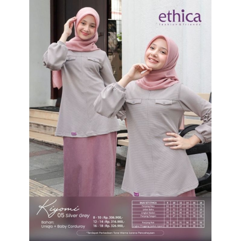 ONE SET ETHICA KIYOMI 05 SILVER GREY, PLUM KITTEN ORI