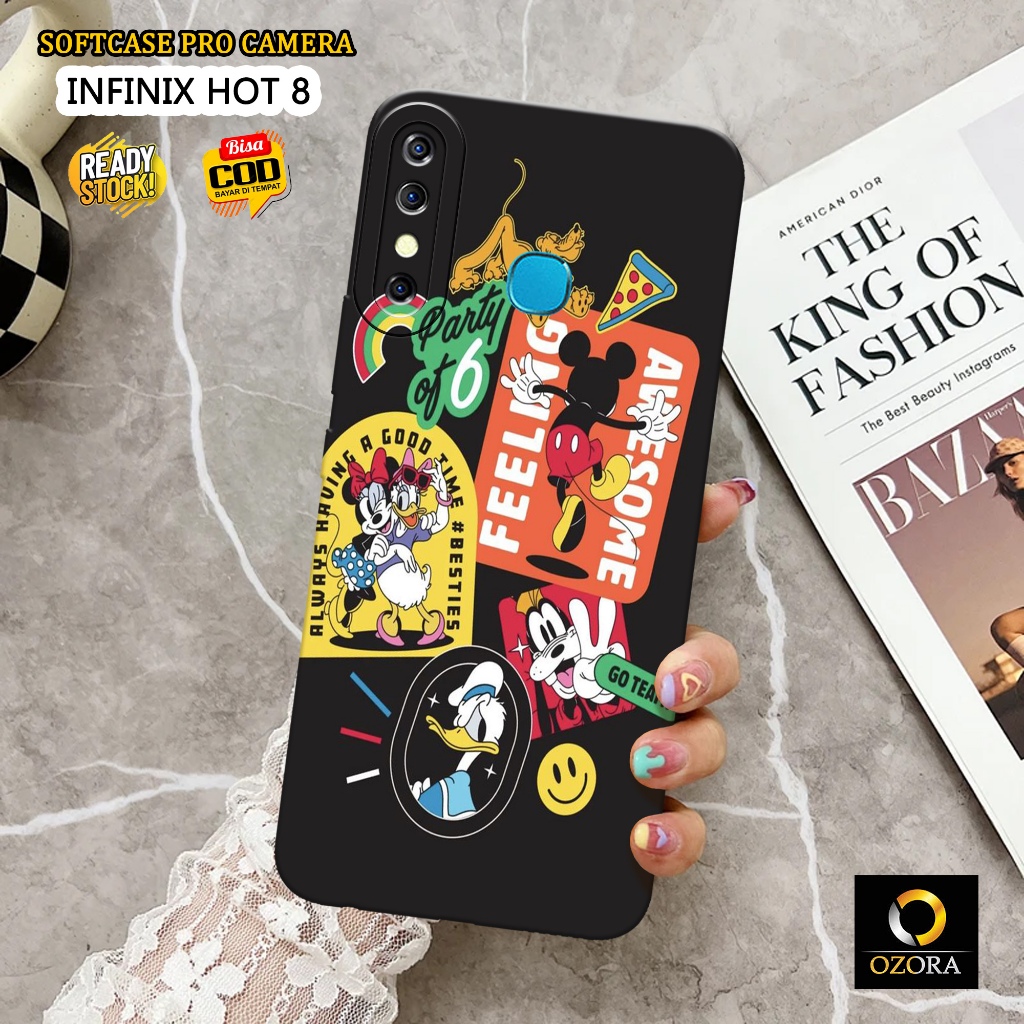 Case Infinix Hot 8 Terbaru - OZORA - Fashion Case Kartun - Casing Hp Infinix Hot 8 - Softcase Infini