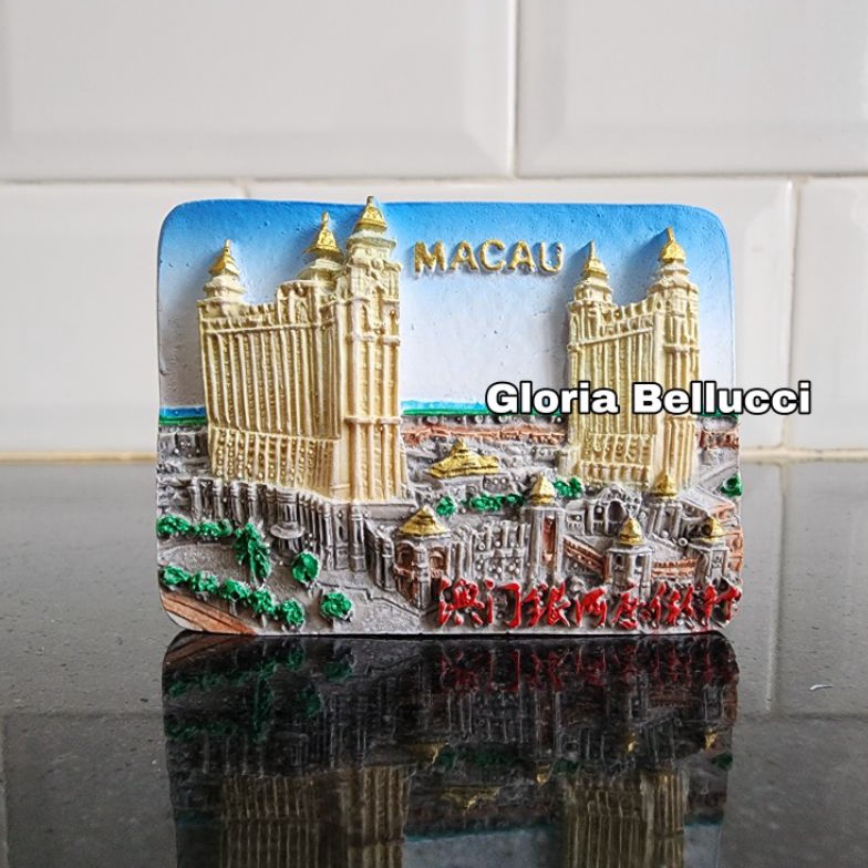 GEBYAR PROMO Souvenir macau tempelan fridge magnet kulkas makau macao china negara cina