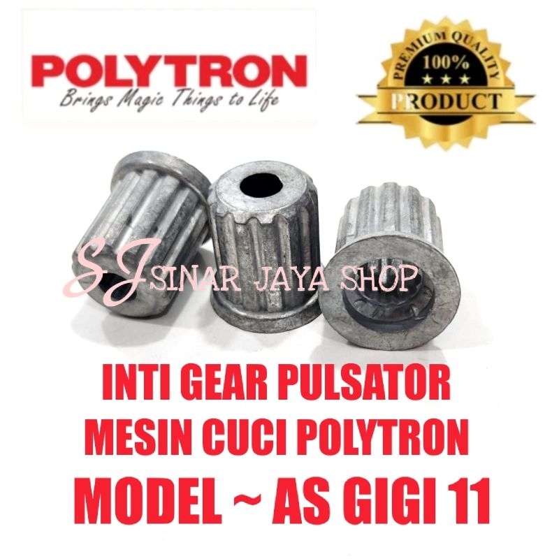 Inti Pulsator Gear Pulsator Mesin Cuci Polytron Gerigi 11
