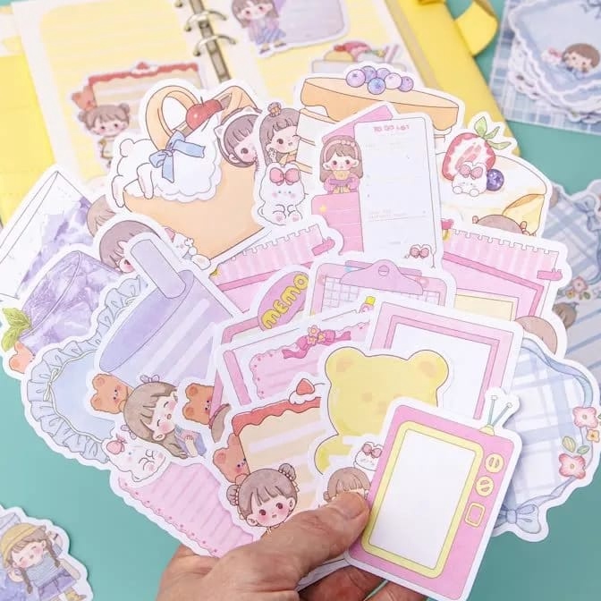 

Terbatas 1 lembar Sticky note karakter memo pad notes kecil memo kawaii stationary DIY DIary