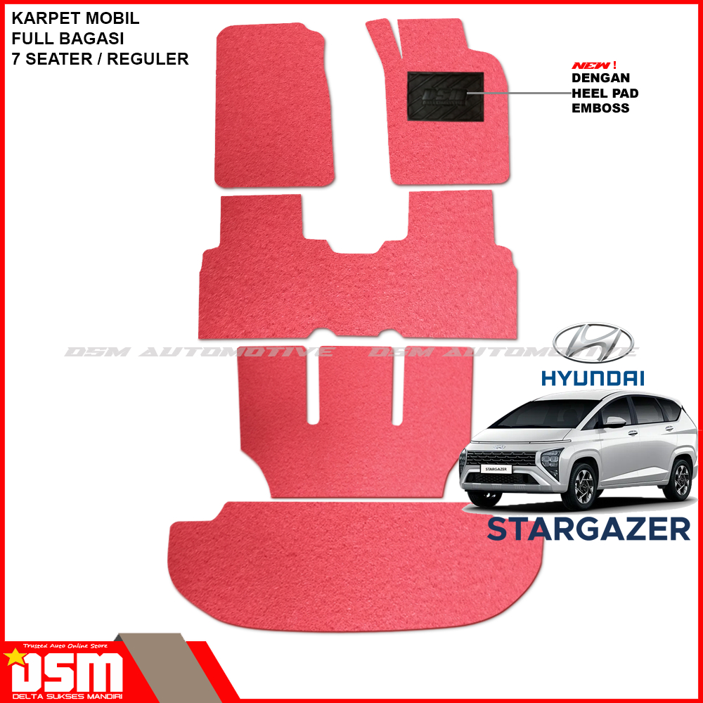 Karpet Mobil Mie Hyundai Stargazer - Full Bagasi / Karpet Mie Coil Mat High Quality
