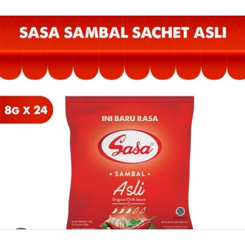 

Sasa sambal sachet asli 8gr x 24pack