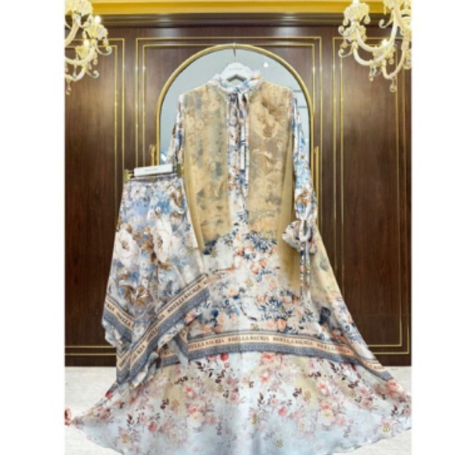 Gamis set Hijab ShellaSaukia 100% ORI SS