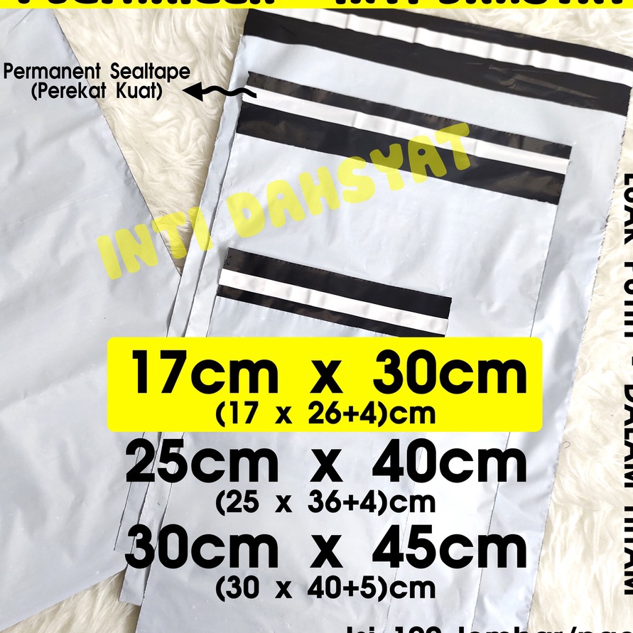

KF7 POLYMAILER PUTIH HITAM 17x3 Isi 1lembar Plastik Packing Toko Online Shop TERMURAH di SHOPEE