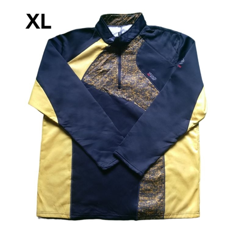 Ssamzie size XL baselayer outdoor second inner pollar tebal kaos gunung bekas baju half zip sweater