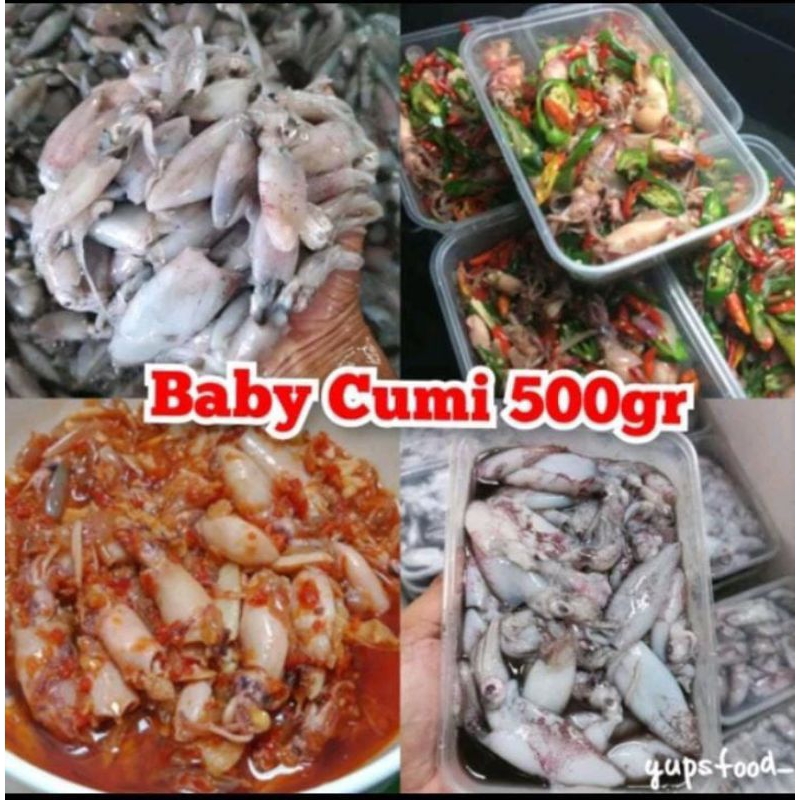 

Baby cumi tinta hitam 500gr dan 1kg