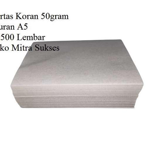 

Langka 5 Lembar Kertas Koran A5 5gram