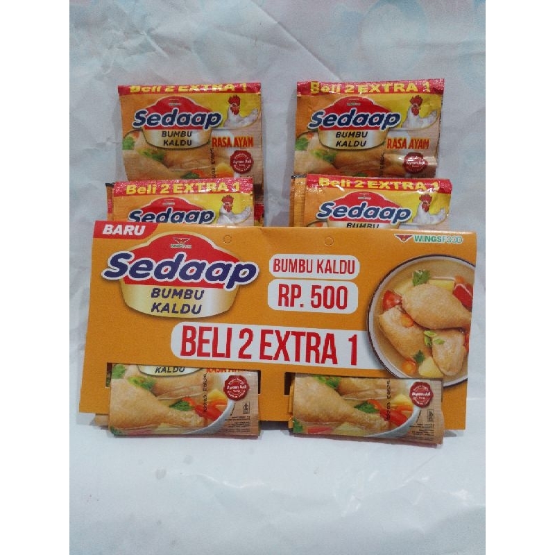 

Sedaap Bumbu Kaldu rasa Ayam sct 9gr (2+1)