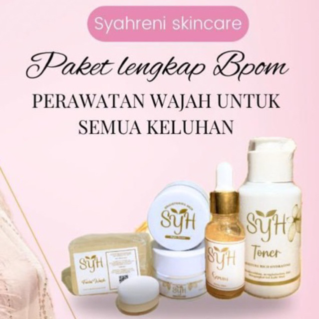 CREAM SYH PAKET LENGKAP BY SYAHRAENI GLOWING(SYR) original