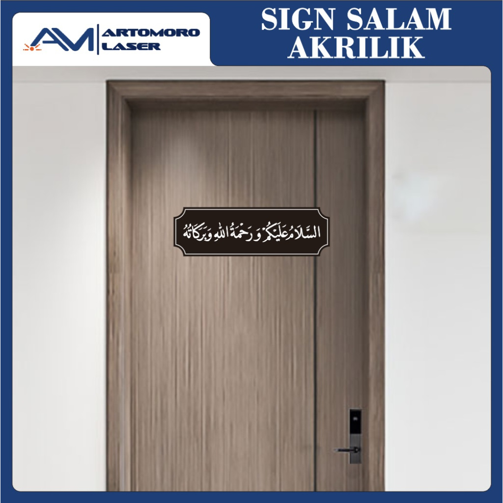 SIGN SALAM ASSALAMUALAIKUM AKRILIK ISLAMIC