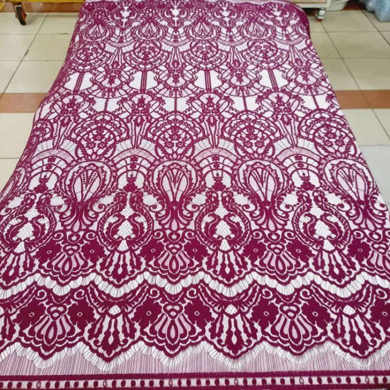 Kain brokat semi Prancis premium 3D