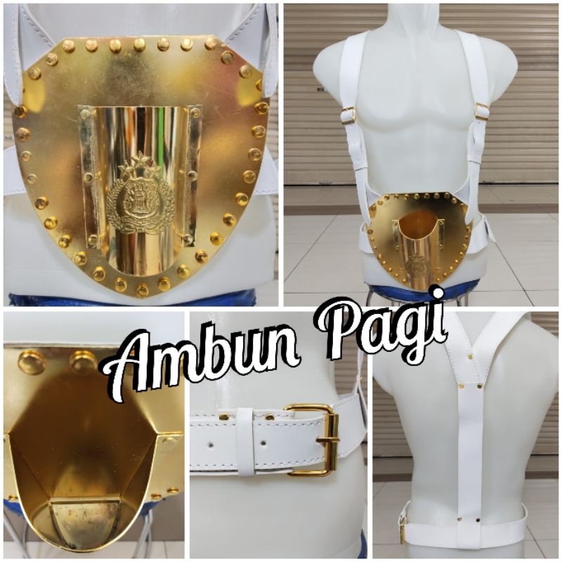 

best seller dahrim Pataka Kuningan dahrim penyangga tiang pataka Kuningan logo TRI BRATA/POLISI/POLRI premium