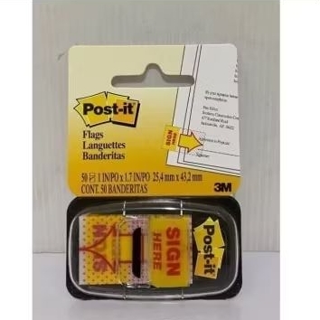 

Termurah Original 3M Sticky Note Post it 3M sing Here 860-g 25.4mmx43.2mm