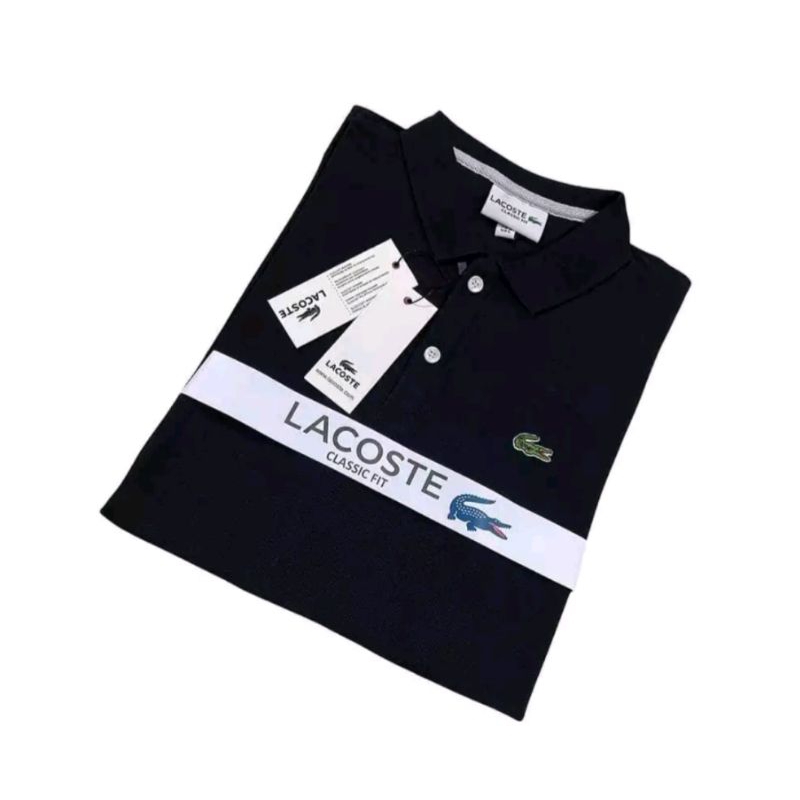 Kaos pria polo Lacoste./kaos kerah pria gaya Korea.
