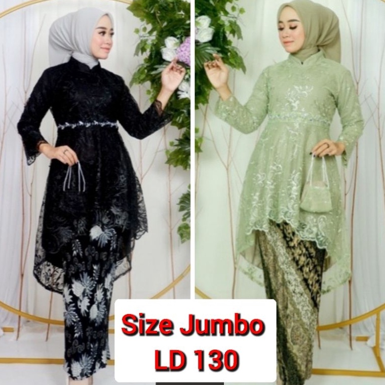 KODE C44N Kebaya Jumbo Modern Kebaya Lesti Jumbo LD 13Kebaya Tunik Lesti Hijab ModernSet Kebaya Wisu