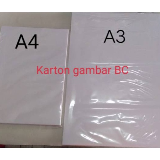 

Terbatas Kertas Gambar A4 A3 BC Brief Card Manila