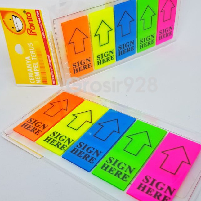 

KP8 Sticky Notes Pronto Sign Here 5 warna