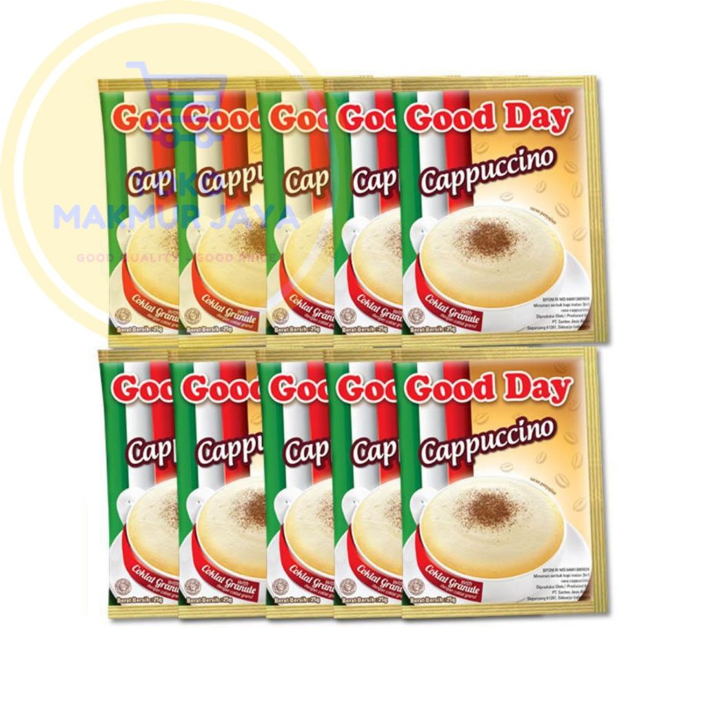 

GOOD DAY CAPPUCCINO KOPI RENCENG | 10pcs