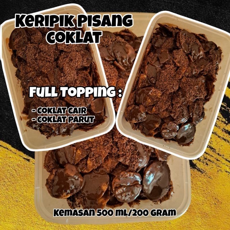 

Keripik pisang lumer/keripik pisang coklat