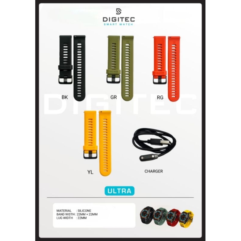 Strap jam tangan Smartwatch Digitec ULTRA Original