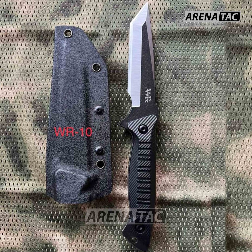 Arenatac - Pisau Tactical Kydex WR 10  / Pisau WR Tactical Outdoor + Holster Dan Teklock