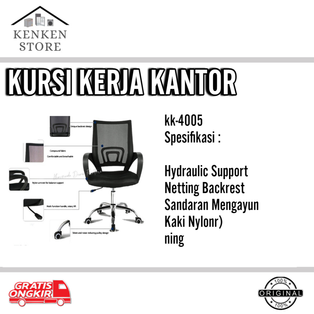 Kursi Kerja Kantor KK-4005 Kursi Kantor