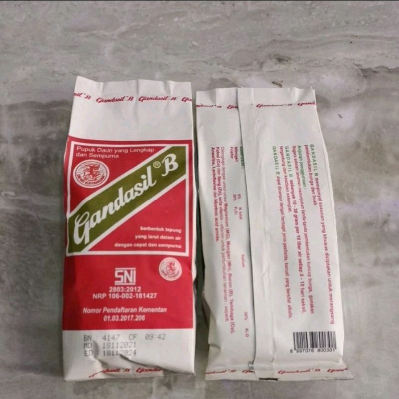 PUPUK GANDASIL D DAN GANDASIL B UKURAN 500 GRAM